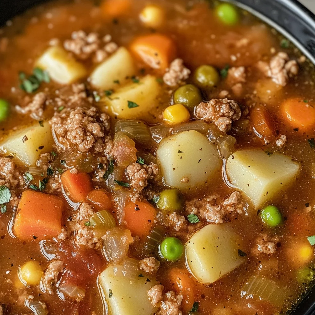 Crockpot Vegetable Beef Soup