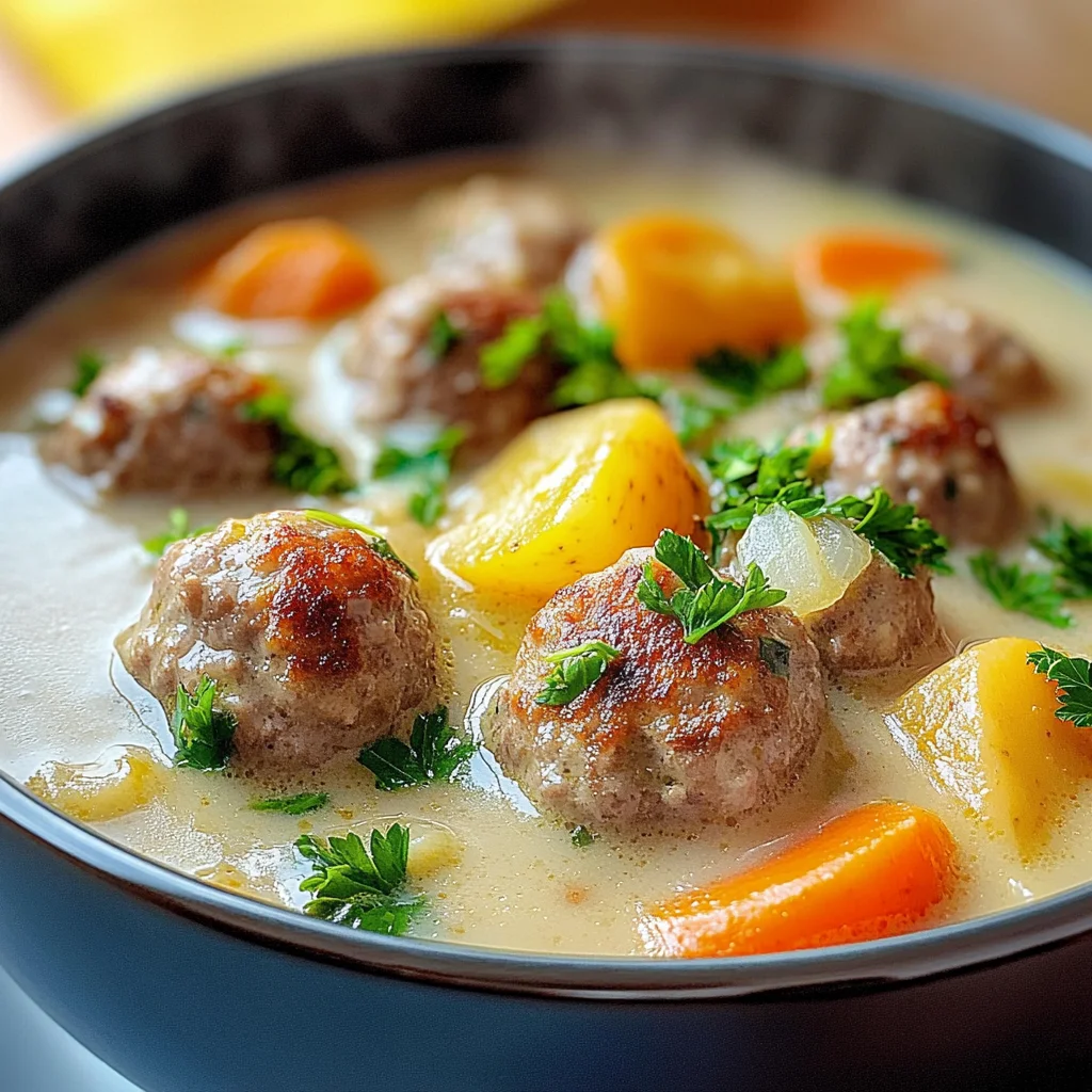 Delicious Swedish Meatball Soup Recipe