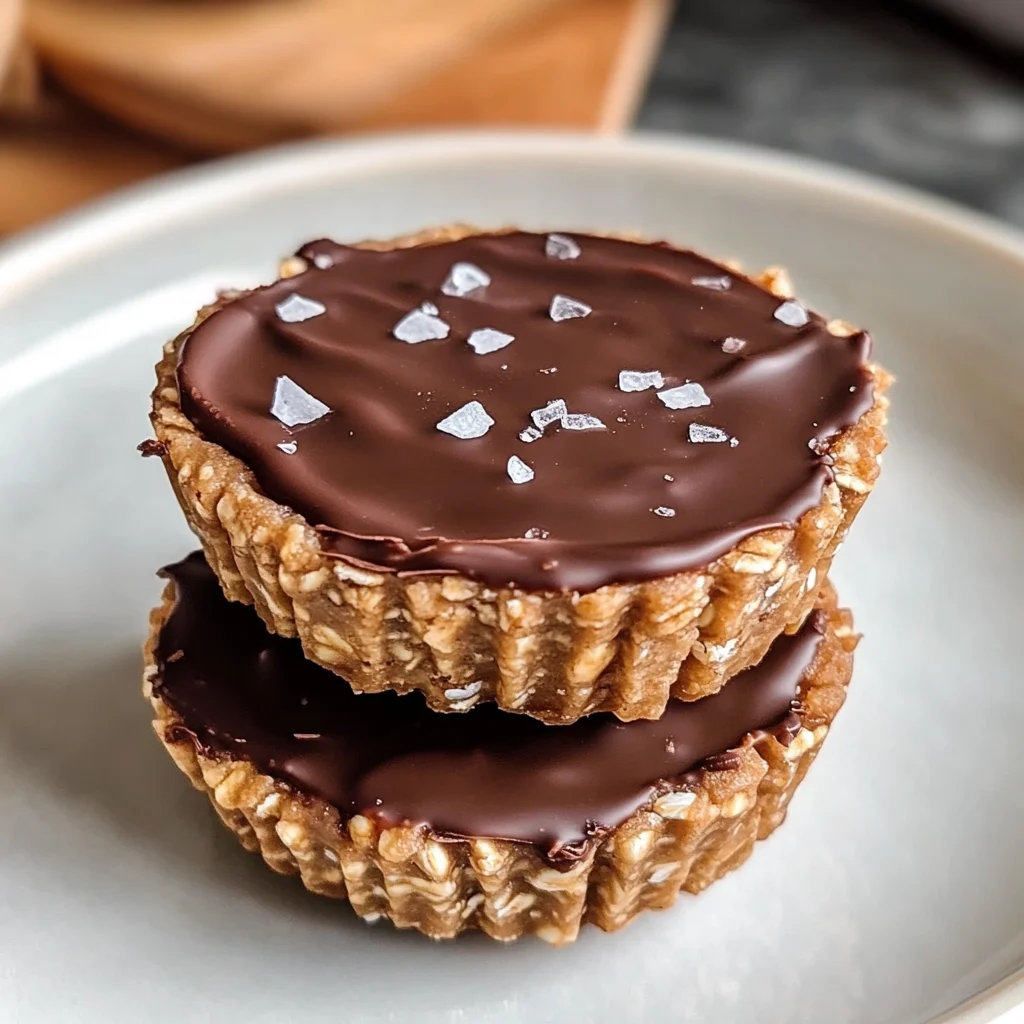 Easy No Bake Peanut Butter Oat Cups