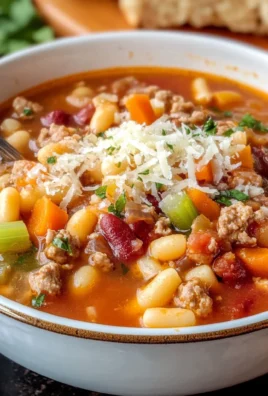 Easy Pasta Fagioli with Sausage