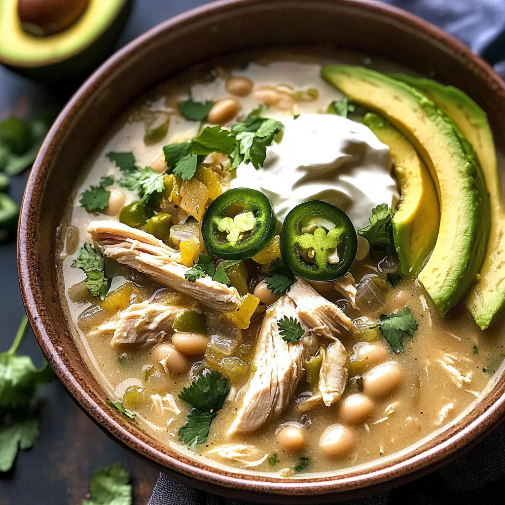 Flavorful Crockpot White Chicken Chili Soup