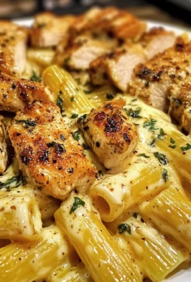 Garlic Cajun Chicken Cheesy Rigatoni in Velveeta Cream Sauce