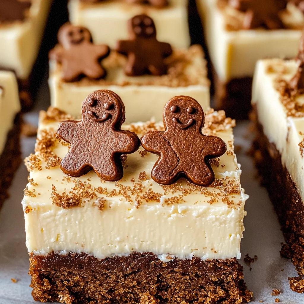 Gingerbread Cheesecake Bars
