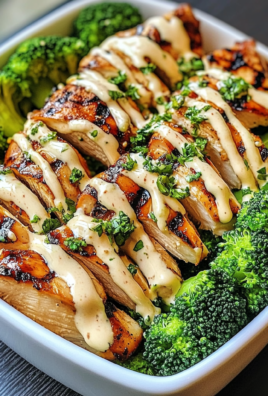 Grilled Chicken & Broccoli Bowls With Creamy Garlic Sauce Delight Your Taste Buds!