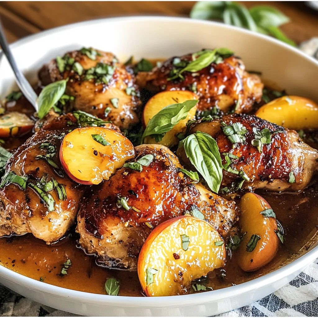 Honey Butter Peach Chicken