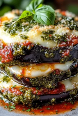 Italian Pesto Parmesan Eggplant Stacks: A Flavorful Recipe!