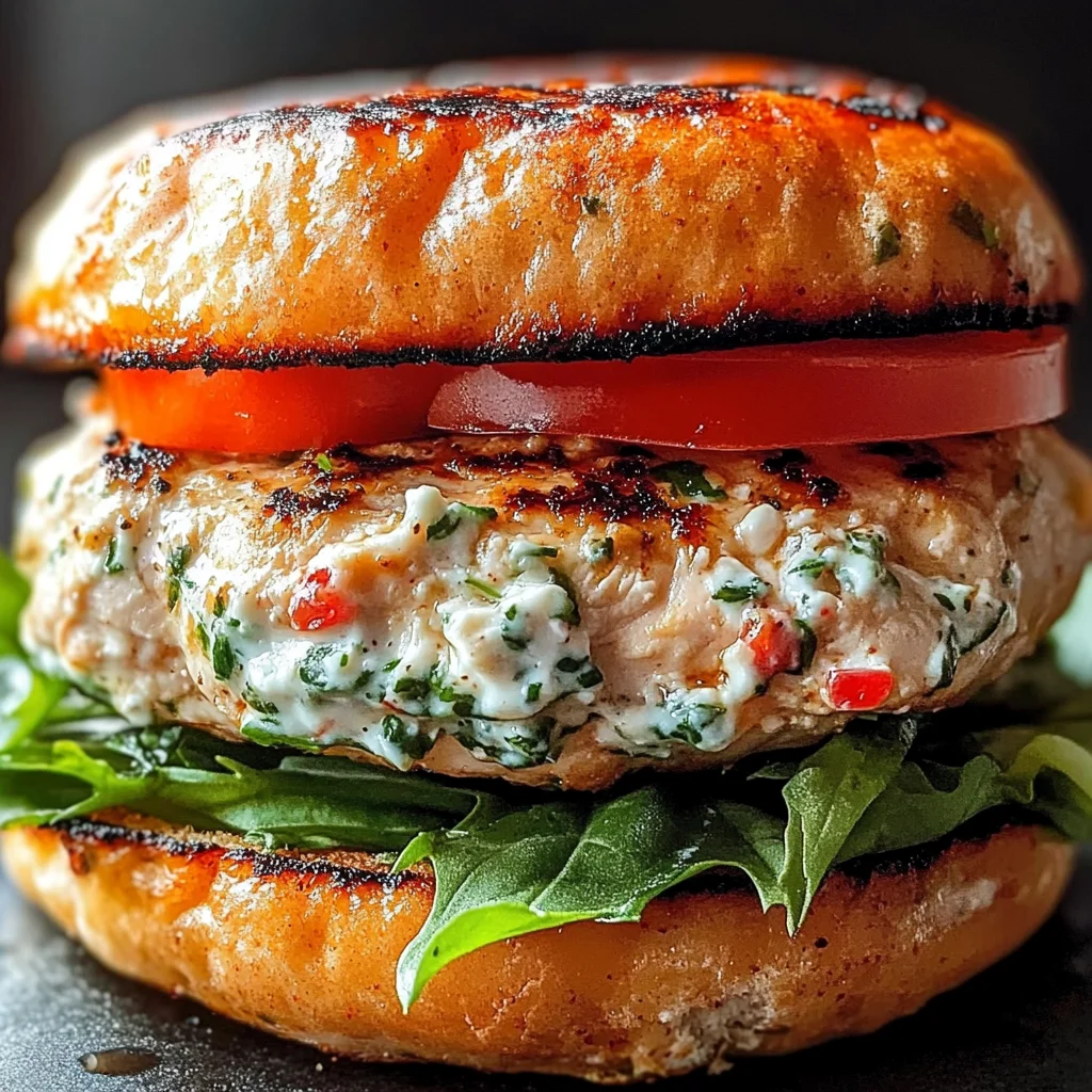 Juicy Greek Chicken Burgers with Tzatziki Bliss