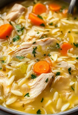 Lemon Chicken Orzo Soup