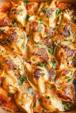 One Pan Baked Dumplings
