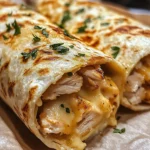 Ooey-Gooey Cheesy Garlic Chicken Wraps You’ll Love!