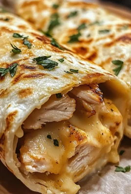Ooey-Gooey Cheesy Garlic Chicken Wraps You’ll Love!