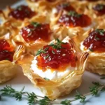 Quick Pepper Jelly Cream Cheese Appetizer Dip and Bites