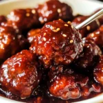 Slow Cooker Korean Meatballs