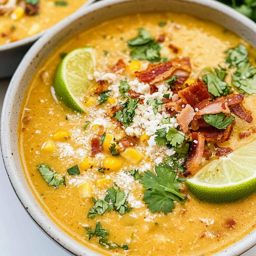 Slow Cooker Mexican Street Corn Soup