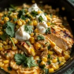 Slow Cooker Street Corn Chicken: Creamy, Zesty, and Effortless Dinner Magic
