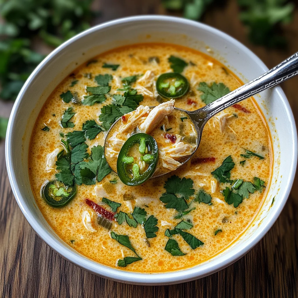 Spicy Jalapeño Popper Chicken Soup