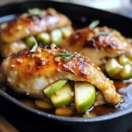 Apple and Brie Stuffed Chicken with Maple Dijon Glaze
