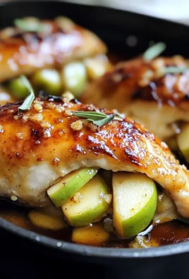 Apple and Brie Stuffed Chicken with Maple Dijon Glaze