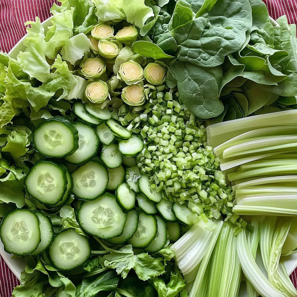 Big Green Salad With Green Dressing
