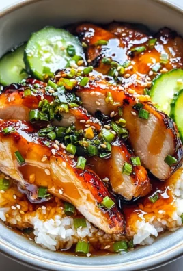 Caramelised Soy Chicken in Garlic Ginger Broth with Rice