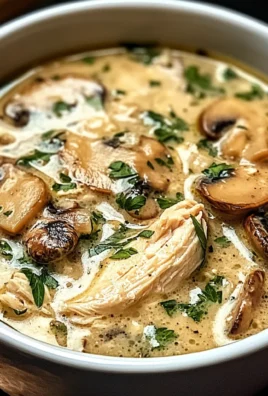 Creamy Rotisserie Chicken Mushroom Soup