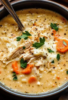 Creamy White Chicken + Rice Soup