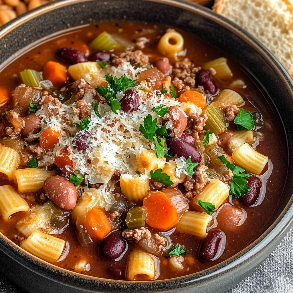 Crock pot Pasta Fagioli