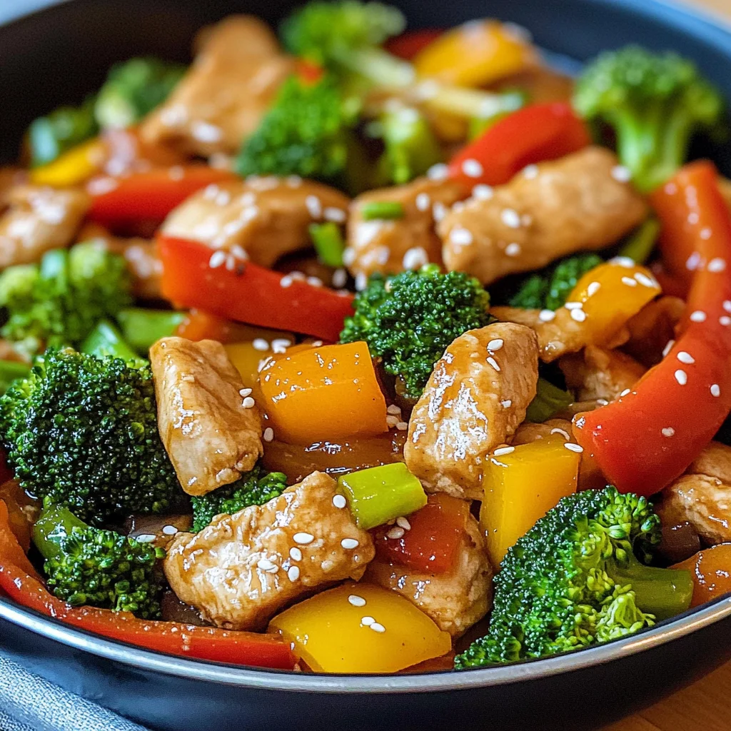 Delicious Chicken Stir-Fry with Fresh Vegetables