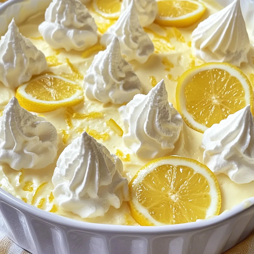 Fresh Lemon Mousse