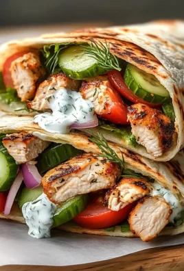 Greek Chicken Wraps