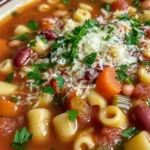 Hearty Italian Pasta Fagioli Soup