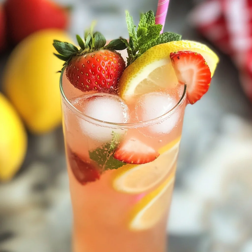 Homemade Strawberry Lemonade