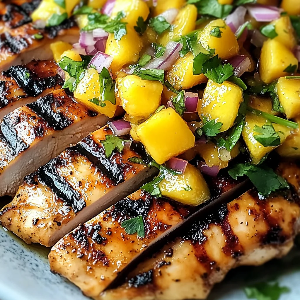 Honey Lime Chicken with Mango Salsa