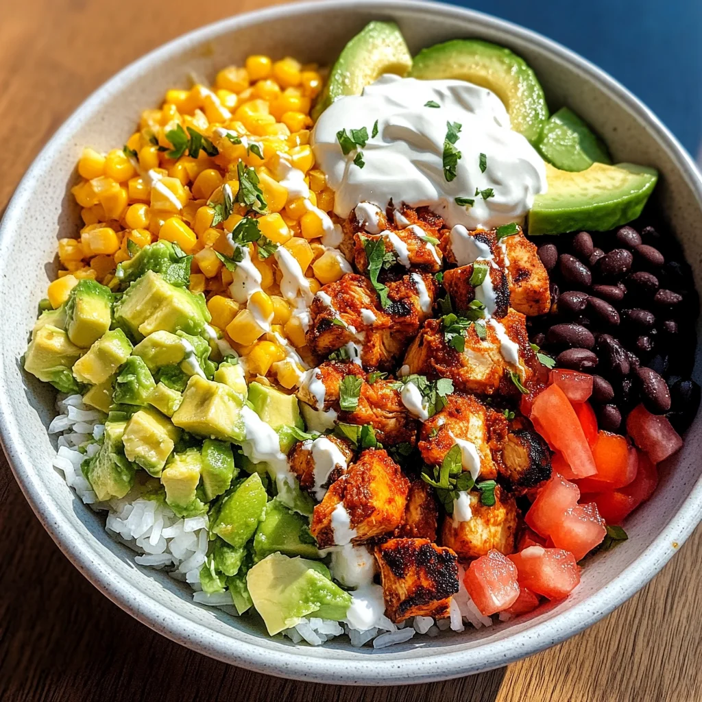 Honey Lime Chipotle Chicken Burrito Bowls