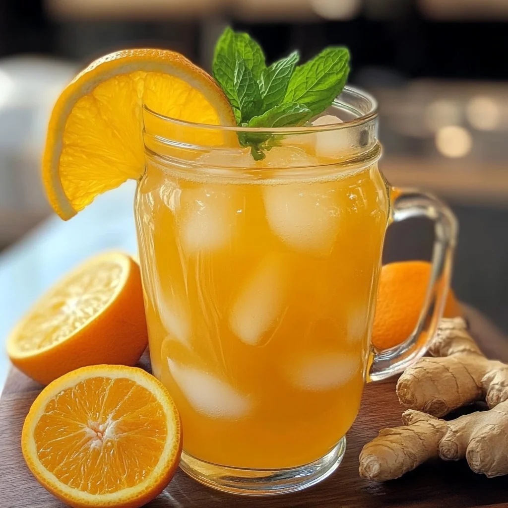Iced Orange Ginger Green Tea
