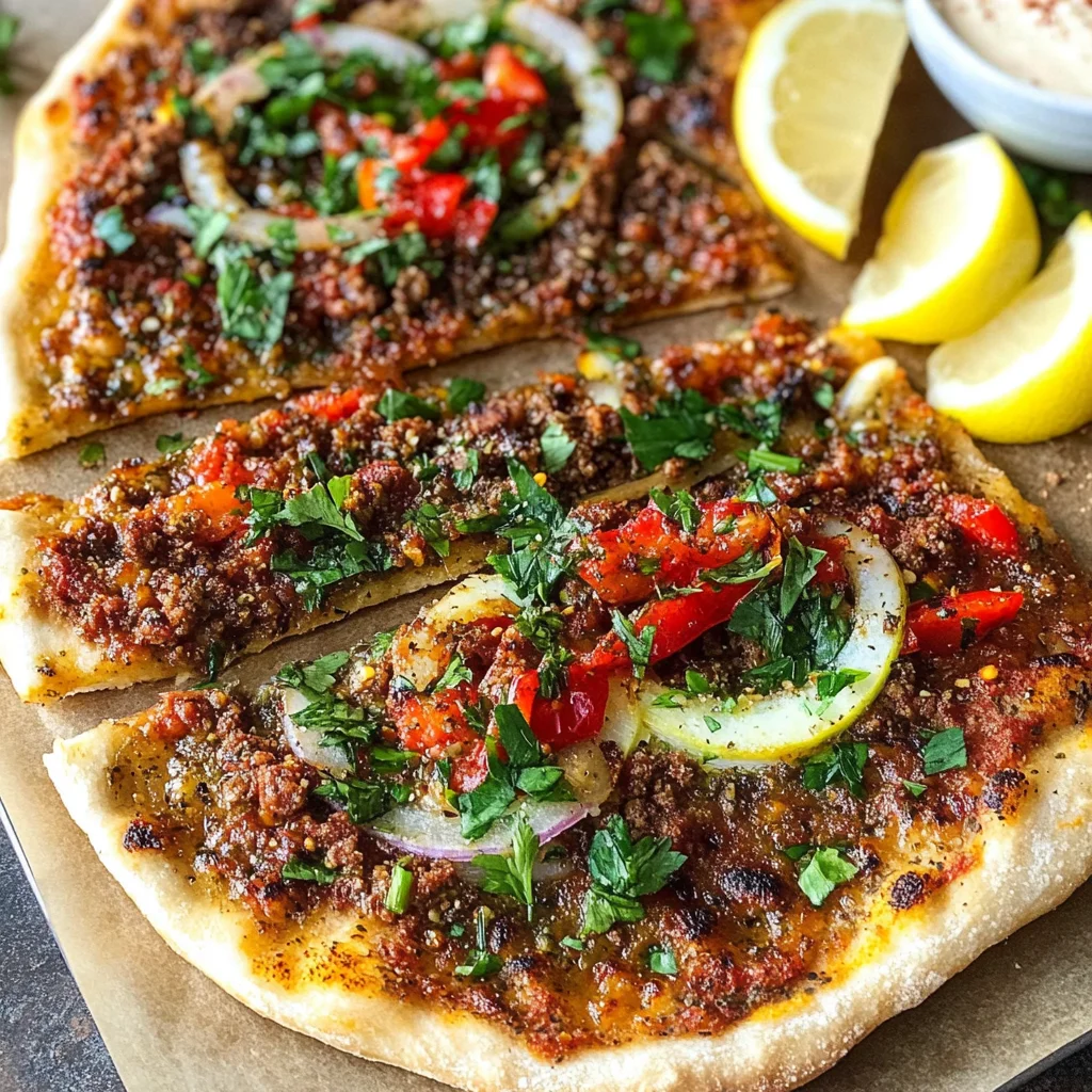 Lamb Lahmacun (Turkish Pizza)