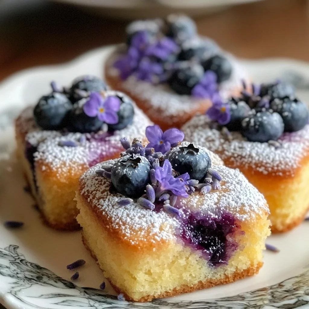 Lavender Blueberry Tea Cakes