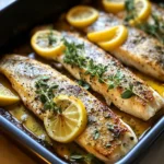 Mediterranean Herb and Lemon Baked Branzino