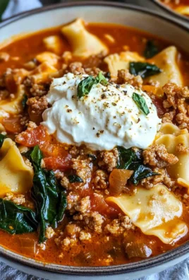 One Pot Lasagna Soup