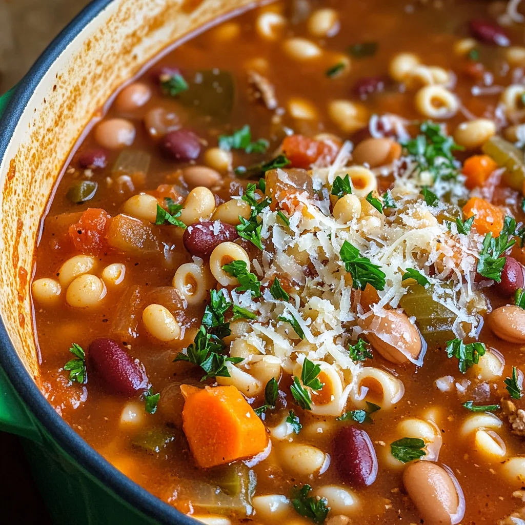 Pasta e Fagioli Soup {Olive Garden Copycat Recipe}