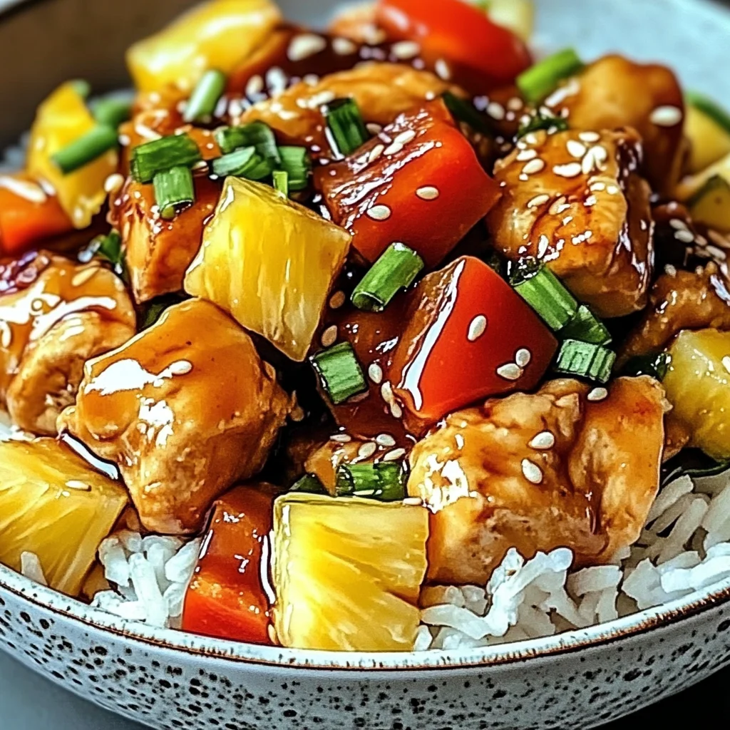 Pineapple Chicken and Rice: A Sweet and Savory Weeknight Favorite
