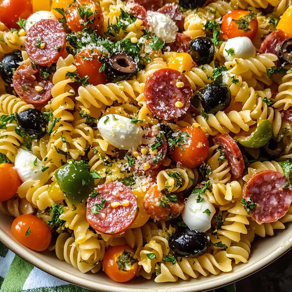Quick Italian Pasta Salad (with 1 Secret Ingredient) - Alrightwithme