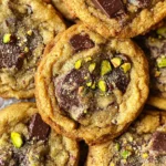 Salted Pistachio Chocolate Chunk Cookies
