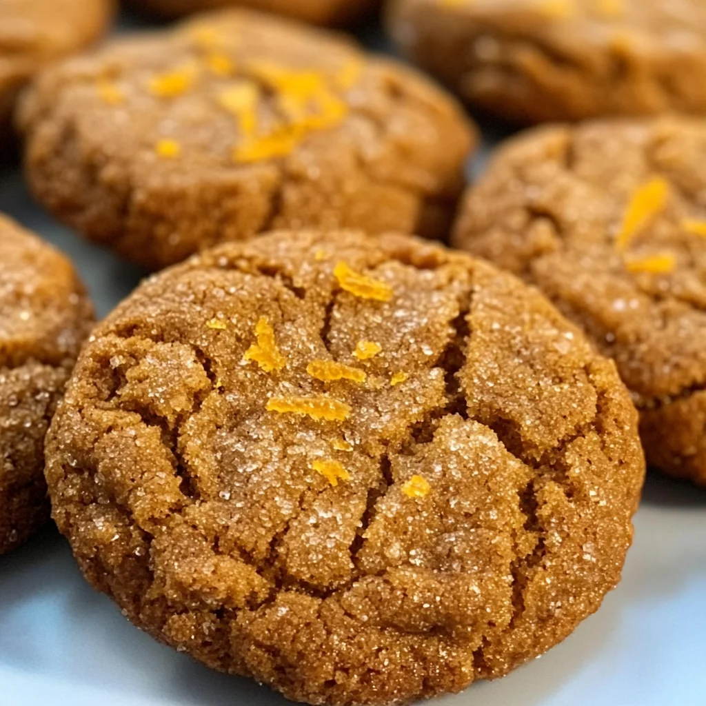 Spicy Orange Ginger Cookies
