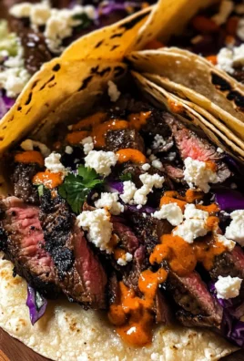 Steak Tacos with Chipotle Sauce & Roasted Cabbage Slaw