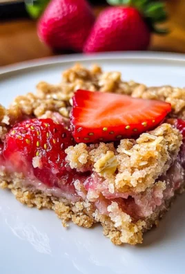 Strawberry Oatmeal Crumble Bars