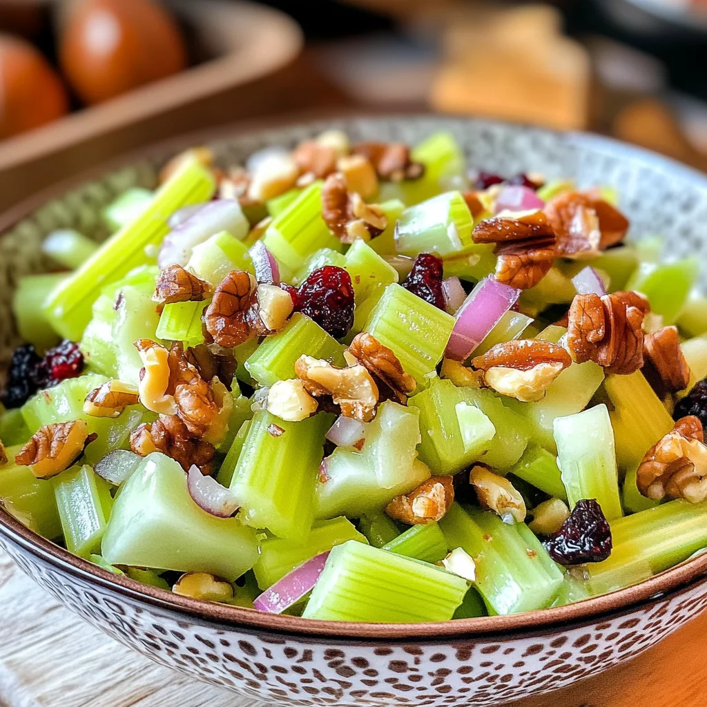 Thanksgiving Celery and Walnut Salad