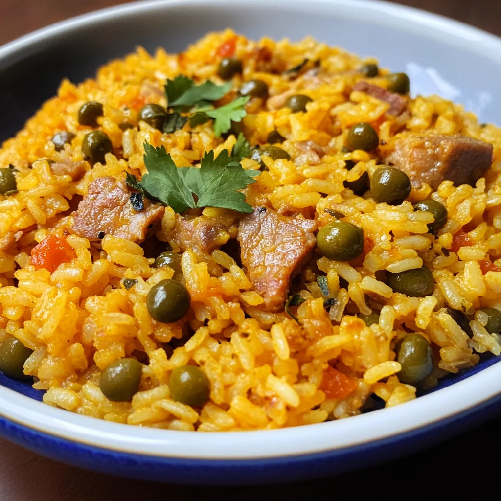 Arroz Con Gandules (Puerto Rican Rice with Pigeon Peas)