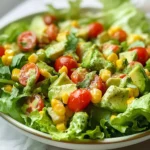 Avocado Salad with Lime Cilantro Dressing