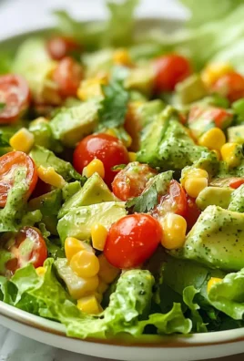 Avocado Salad with Lime Cilantro Dressing